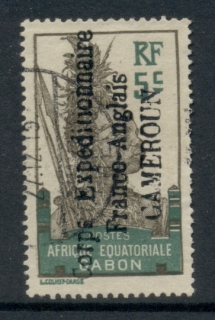 Gabon 1915 Pictorial Opt Corps Expeditionaire Francais-Anglais 5c