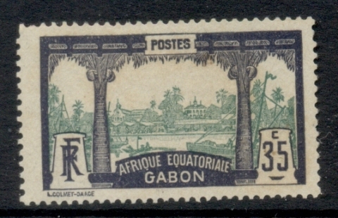 Gabon 1910-22 Pictorial, Libreville Afrique Equatoriale 35c