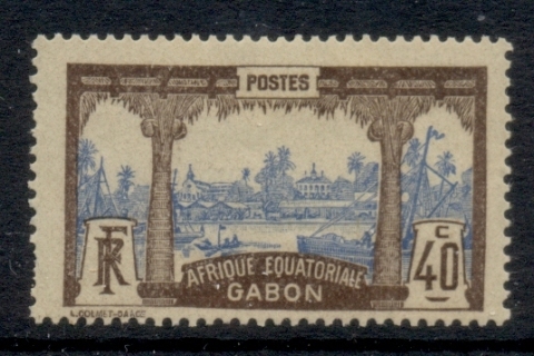 Gabon 1910-22 Pictorial, Libreville Afrique Equatoriale 40c