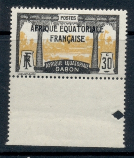 Gabon 1924-31 Pictorial, Libreville Opt. Afrique Equatoriale Francaise 30c