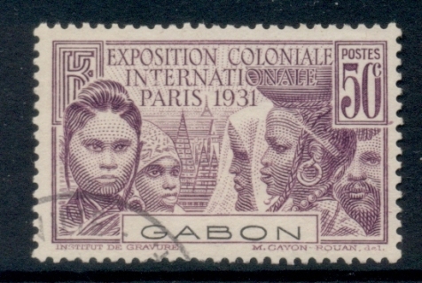 Gabon 1931 Colonial Expo 50c