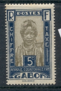 Gabon 1930 Postage Due, Chief Makoko 5c