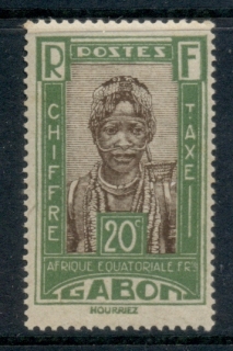 Gabon 1930 Postage Due, Chief Makoko 20c