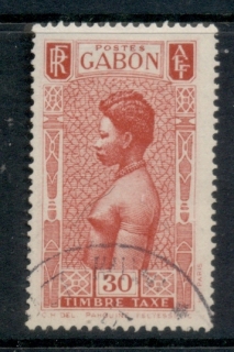 Gabon 1932 Postage Due, Fang Woman 30c