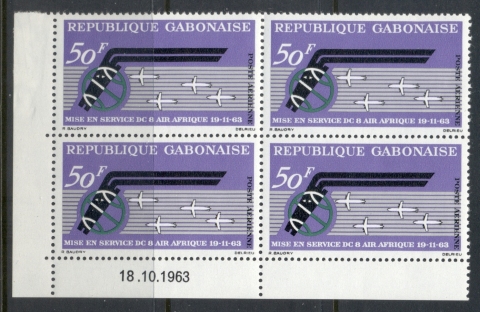 Gabon 1963 Air Afrique blk4