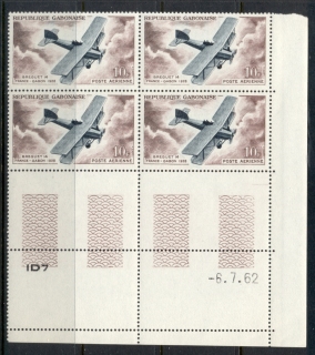 Gabon 1962 Development of Air Transport 10f blk4