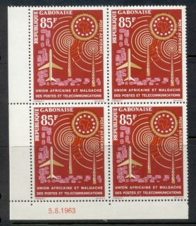 Gabon 1963 African & Malagasy Postal Union blk4