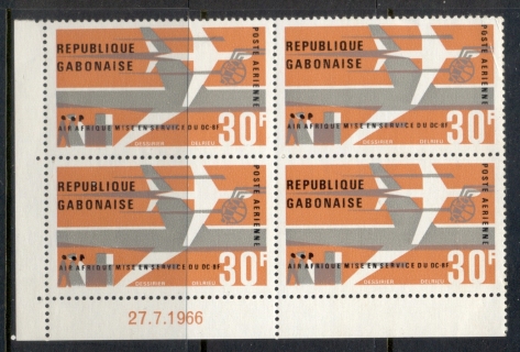 Gabon 1966 Air Afrique blk4