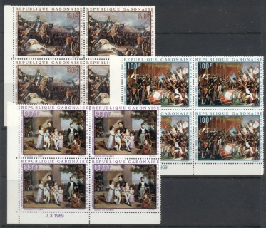 Gabon 1969 Napoleon Birth Bicentenary 3xblk4