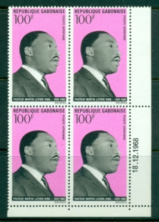 Gabon 1969 Exponents of Non Violence 100f MLK King blk4