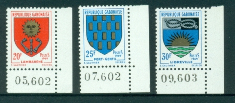 Gabon 1969 Town Arms