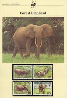 Gabon 1988 WWF Forest Elephant