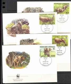 Gabon 1988 WWF Forest Elephant