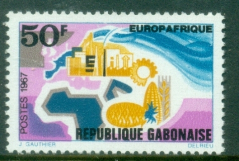 Gabon-1967-Europ-Afrique-MUH