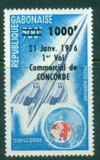 Gabon-1976-Concorde-Globe-Surcharged-MUH