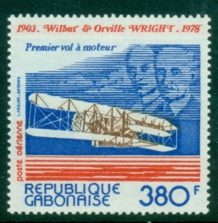 Gabon-1978-Powered-Flight-75th-Anniversary-MUH