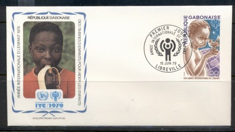 Gabon-1979-IYC-International-year-of-the-Child-FDC