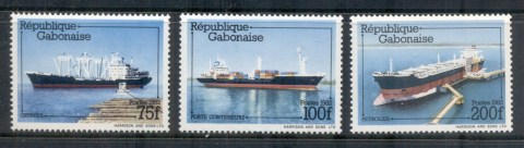 Gabon-1982-Merchant-Navy-Ships-MUH