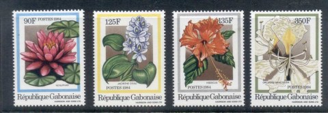 Gabon-1984-Flowers-MUH