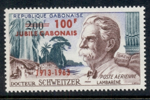 Gabon 1963 Albert Schweitzer Opt Jubilee
