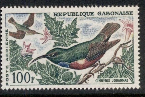 Gabon 1963 Birds 100f