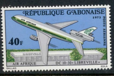 Gabon 1973 Airplane Libreville