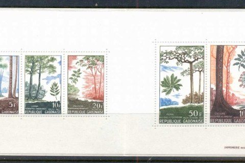 Gabon 1967 Trees Complete booklet