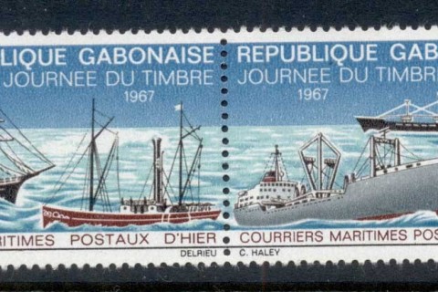 Gabon 1967 Mail Ships pr