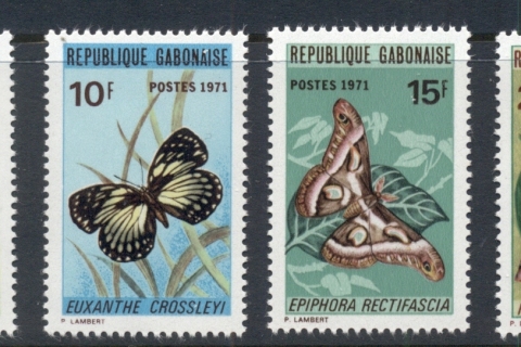 Gabon 1971 Insects, Butterflies & Moths