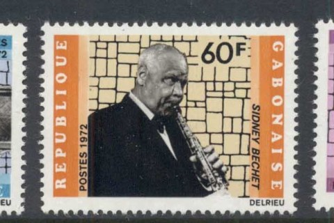 Gabon 1972 Black American Jazz Musicians