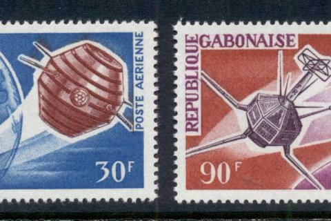 Gabon 1966 French Achievements in Space, Satellites