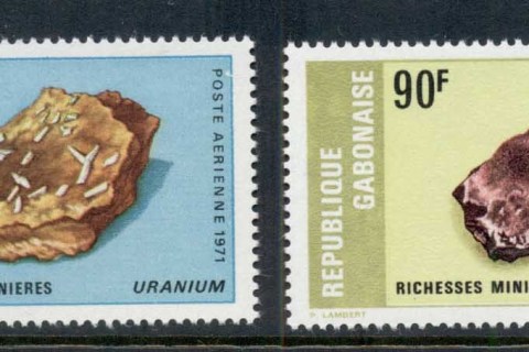 Gabon 1971 Rocks & Minerals