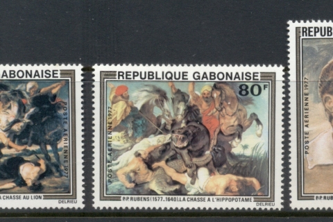 Gabon 1977 Rubens paintings