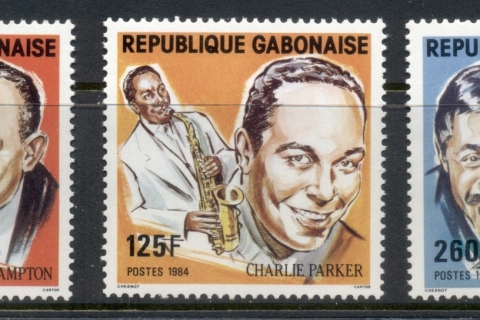 Gabon 1984 Black Jazz Musicians