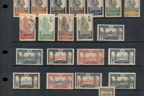 Gabon 1910-22 Pictorials Asst , Afrique Equatoriale