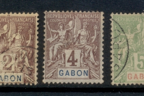 Gabon 1904-07 Navigation & Commersc Asst