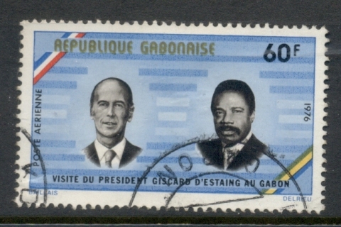 Gabon 1976 President D'Estaing