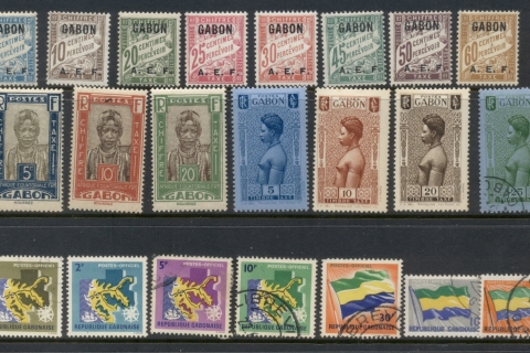 Gabon 1928 on Postage Dues, Officials Asst
