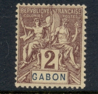 Gabon 1904-07 Navigation & Commerce 2c