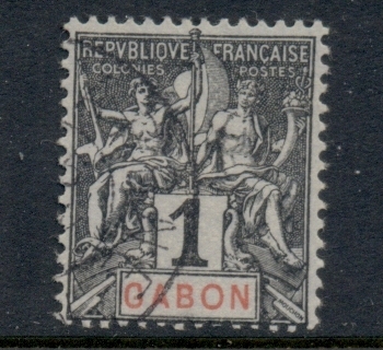 Gabon 1904-07 Navigation & Commerce 2c