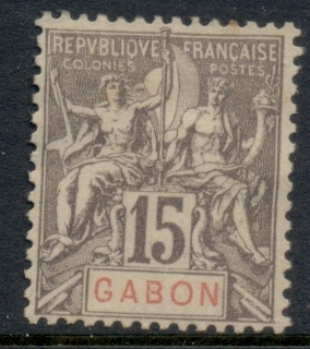 Gabon 1904-07 Navigation & Commerce 15c