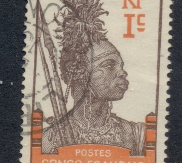 Gabon 1910 Pictorial Inscr. Congo Francais 1c