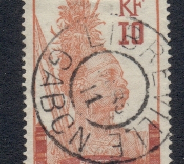 Gabon 1910 Pictorial Inscr. Congo Francais 10c