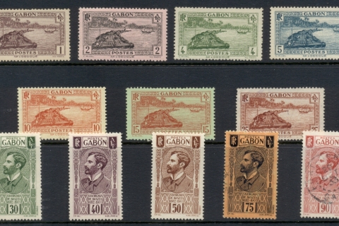 Gabon 1932-33 Pictorials Asst