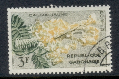 Gabon 1961 Flowers 3f