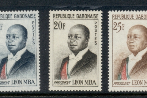 Gabon 1962 Pres. Leon Mba