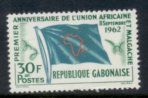 Gabon 1962 African Malagasy Union