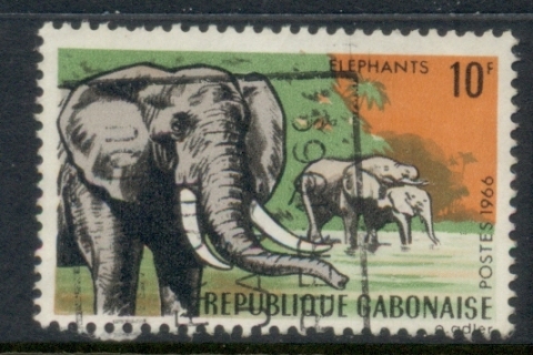 Gabon 1967 Wildlife 10f Elephant