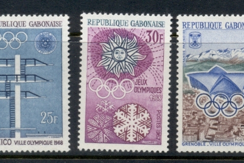 Gabon 1967 Winter Olympics Grenoble