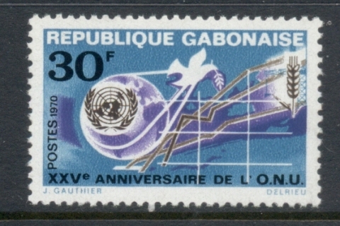 Gabon 1970 UN 25th Anniv.